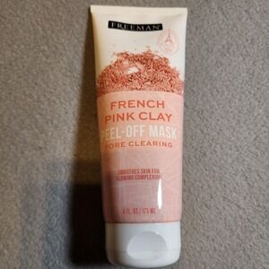 Freeman Beauty French Pink Clay‎ Peel-Off Face Mask Pore Clearing 6 fl oz Tube